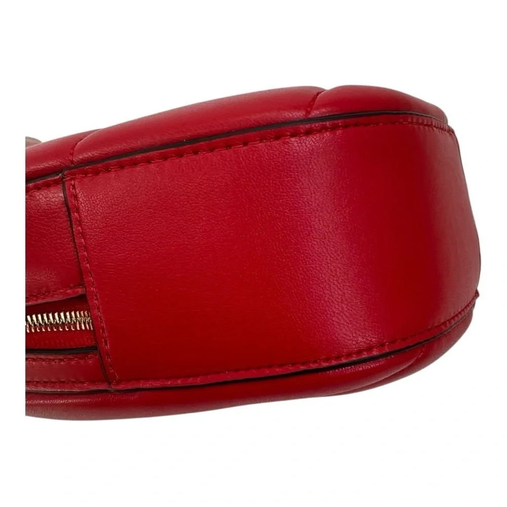 Kate Spade Red Love Shack Quilted 3D Heart Crossbody Bag Leather Purse $399 NWT